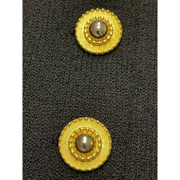 Vintage JSS Black Knit Wear Jacket sz S Wool blend USA Classic Womans - Picture 6 of 13